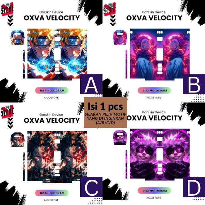 Hans Project - Garskin Sticker Cutting Oxva Velocity Full Body Hologram & Non-Hologram Can Be Customized Harga 45,000 rupiah*Gratis Ongkir