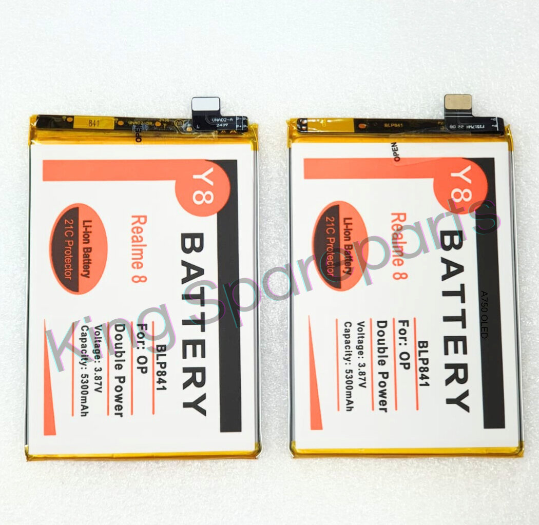 Realme 8 blp841 double power Y8 Batre battery Harga 100,000 rupiah*Gratis Ongkir