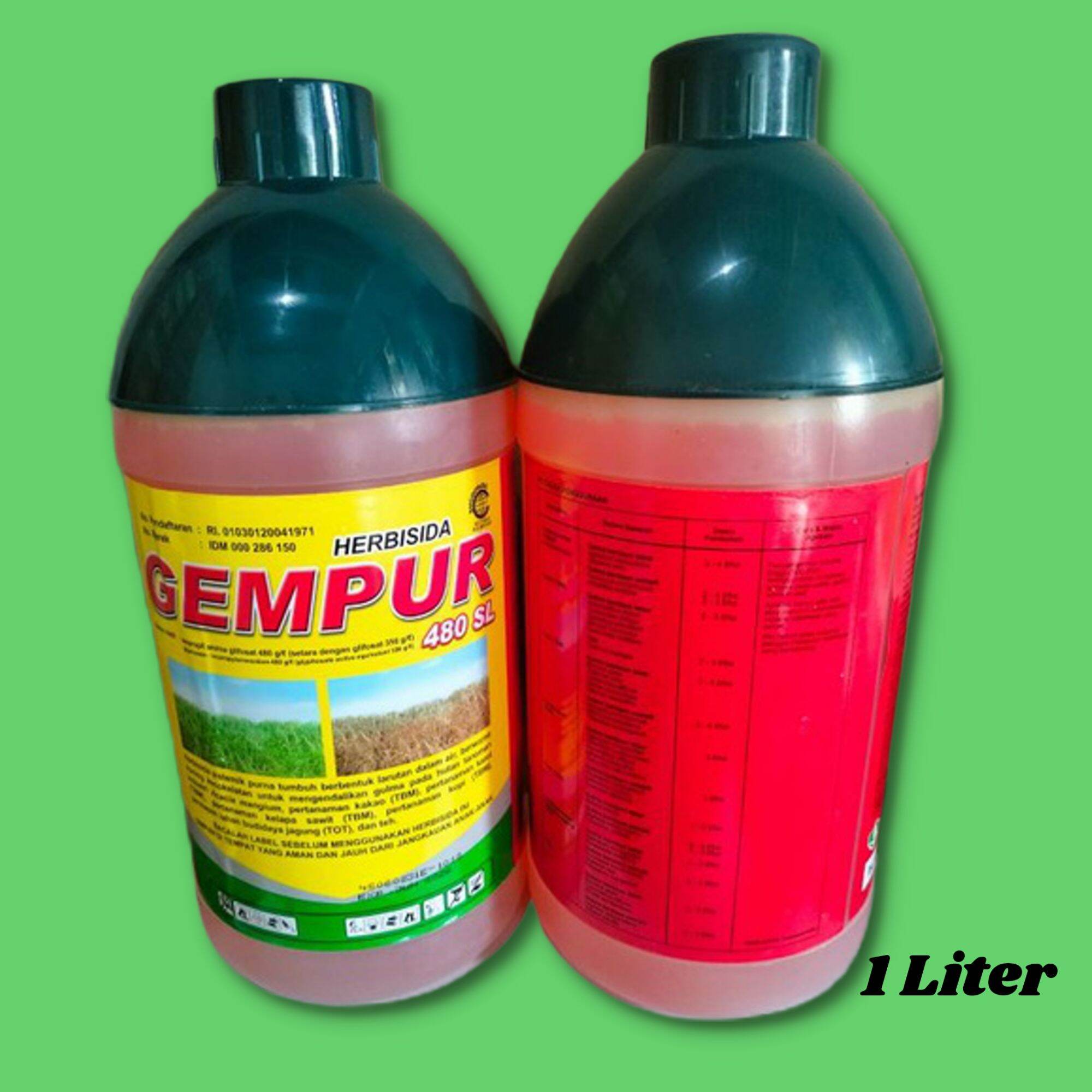 Herbisida sistemik Gempur 480 SL 1Liter Herbisida Racun Pembasmi Rumput