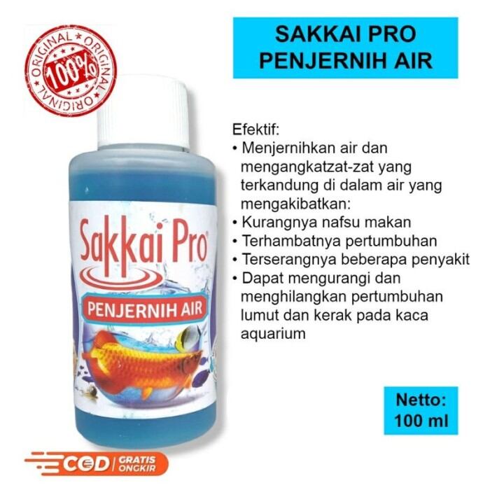 Obat ikan SAKKAI PRO PENJERNIH AIR 100ML Aquarium dan kolam