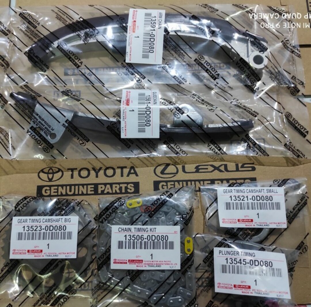 Timing chain set rantai keteng vios yaris 2003-2013 original Harga 680,000 rupiah*Gratis Ongkir