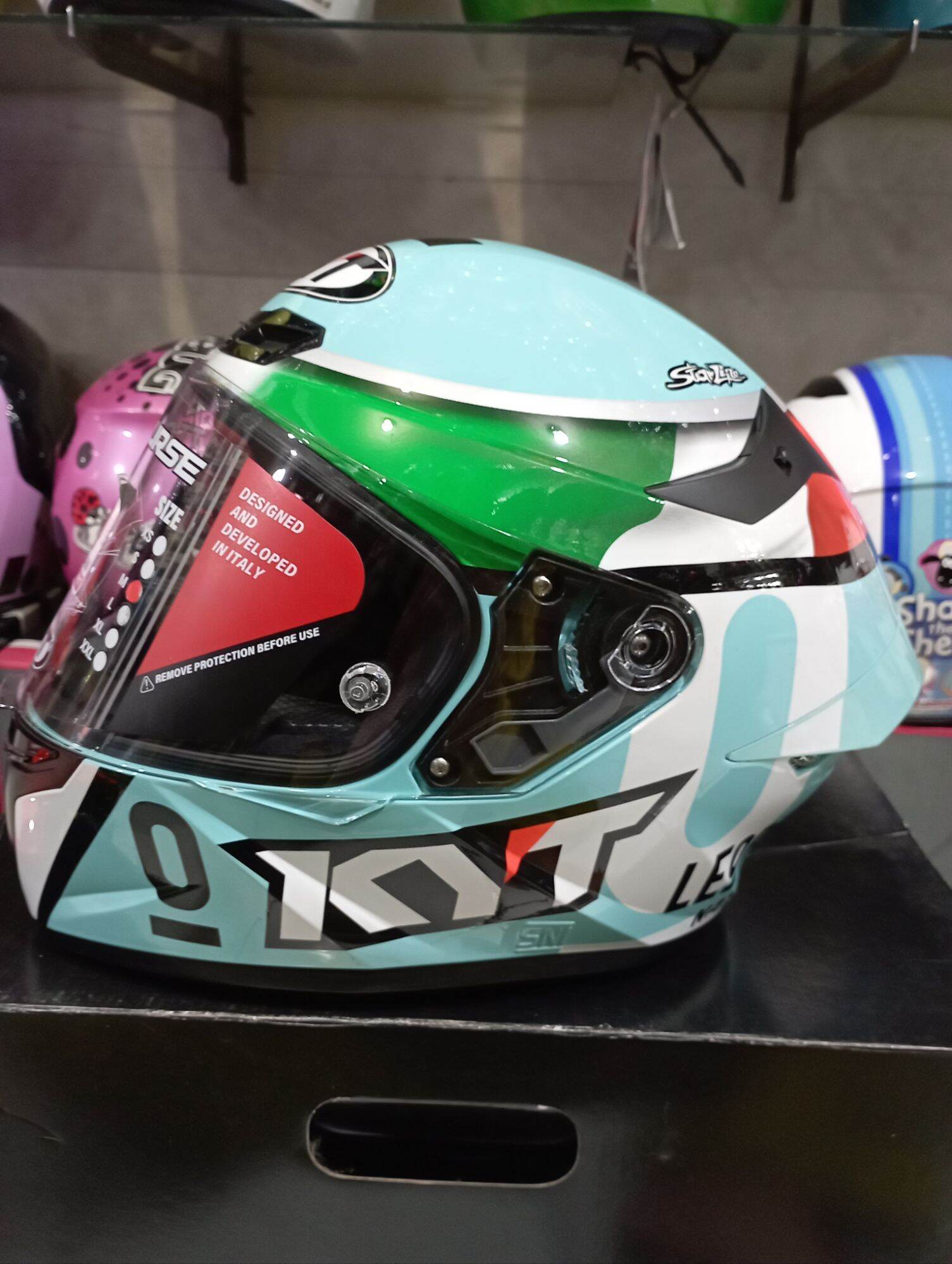 KYT TT COURSE FULLFACE MOTIF DALAPORTA HELMKYT Harga 1,670,000 rupiah*Gratis Ongkir