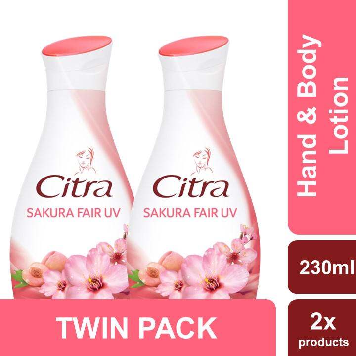 Citra Hand And Body Lotion Sakura Fair Uv Ml Twin Pack Lazada