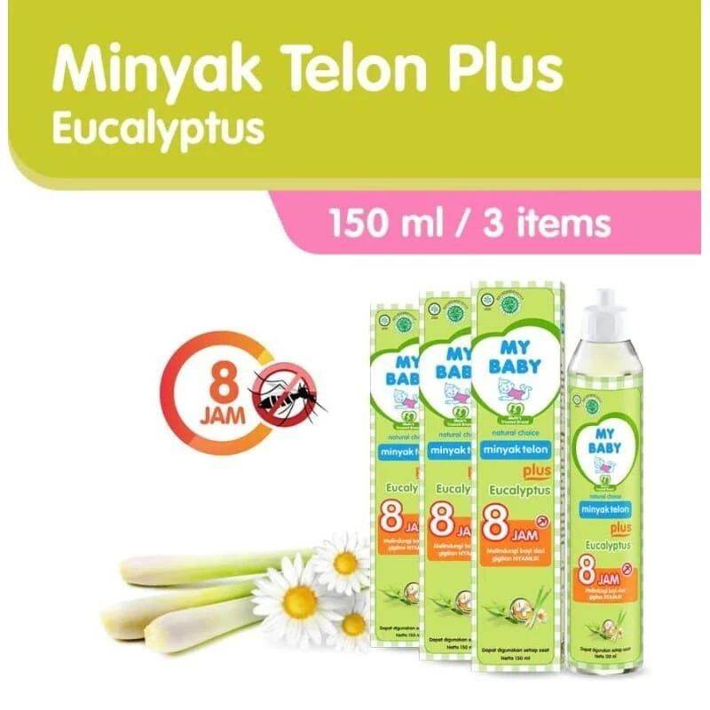 [ 3 PCS ] Minyak Telon My Baby Eucalyptus 60ML 90ML 150ML
