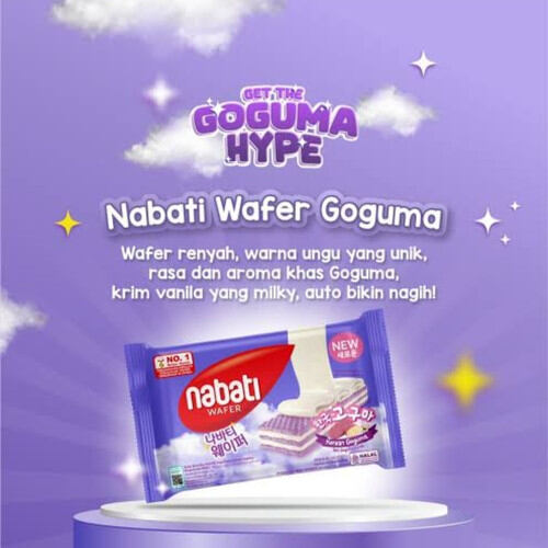 nabati wafer goguma korea wafer nabati ungu 39gr wafer terbaru | Lazada ...