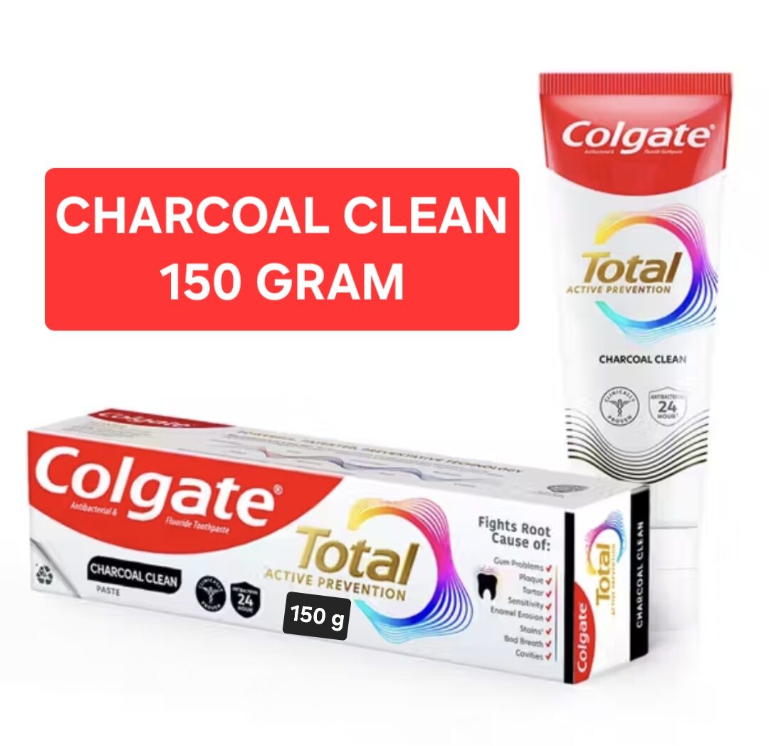 COLGATE TOTAL 12 CHARCOAL CLEAN TOOTHPASTE 150 GRAM / COLGATE TOTAL 12 PASTA GIGI 150 GRAM