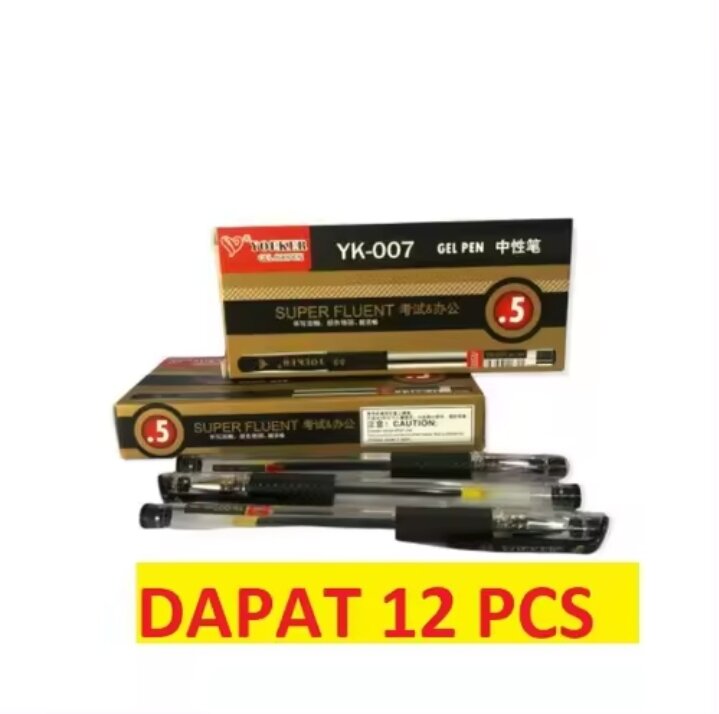 Pena YK.007 Yoker Gel Ink isi12pcs(1lusin)murah Rp15000