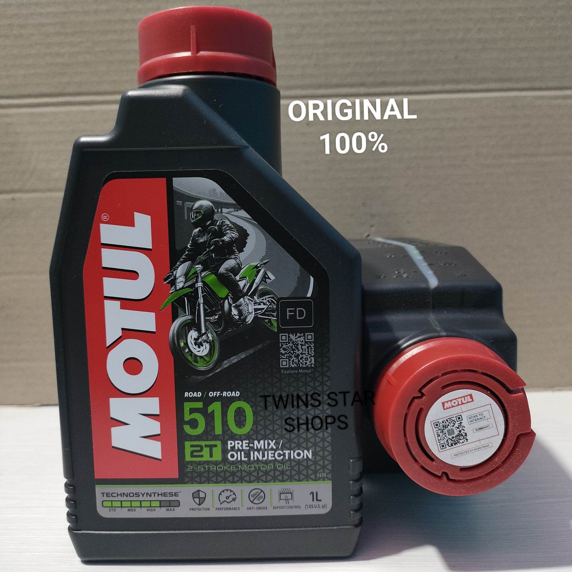 Motul 510 Powerlube 2T 1L Oli Samping Motor 2 tak Oil Injection 2