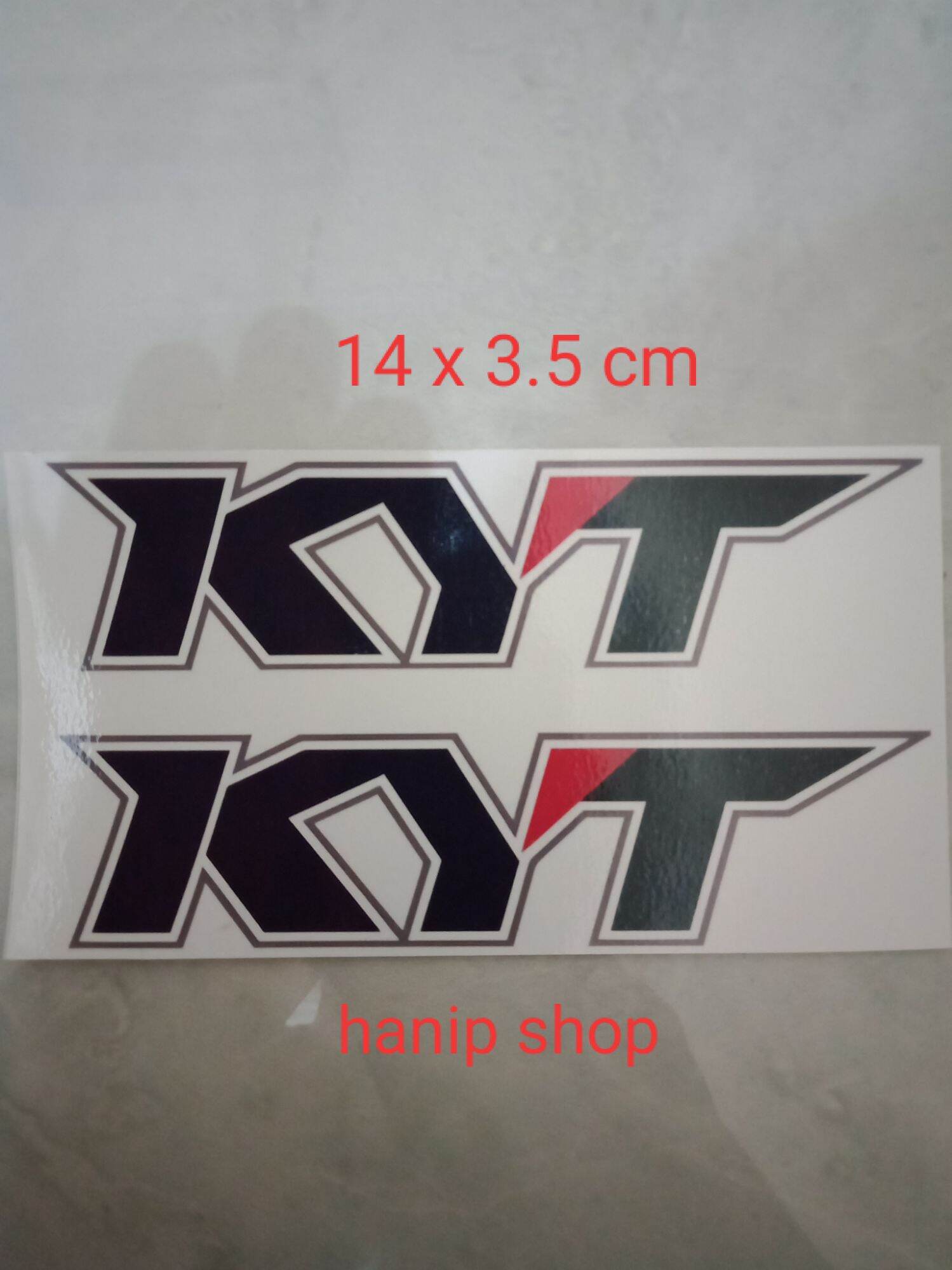 Stiker logo helm KYT kotak,1set Lazada Indonesia