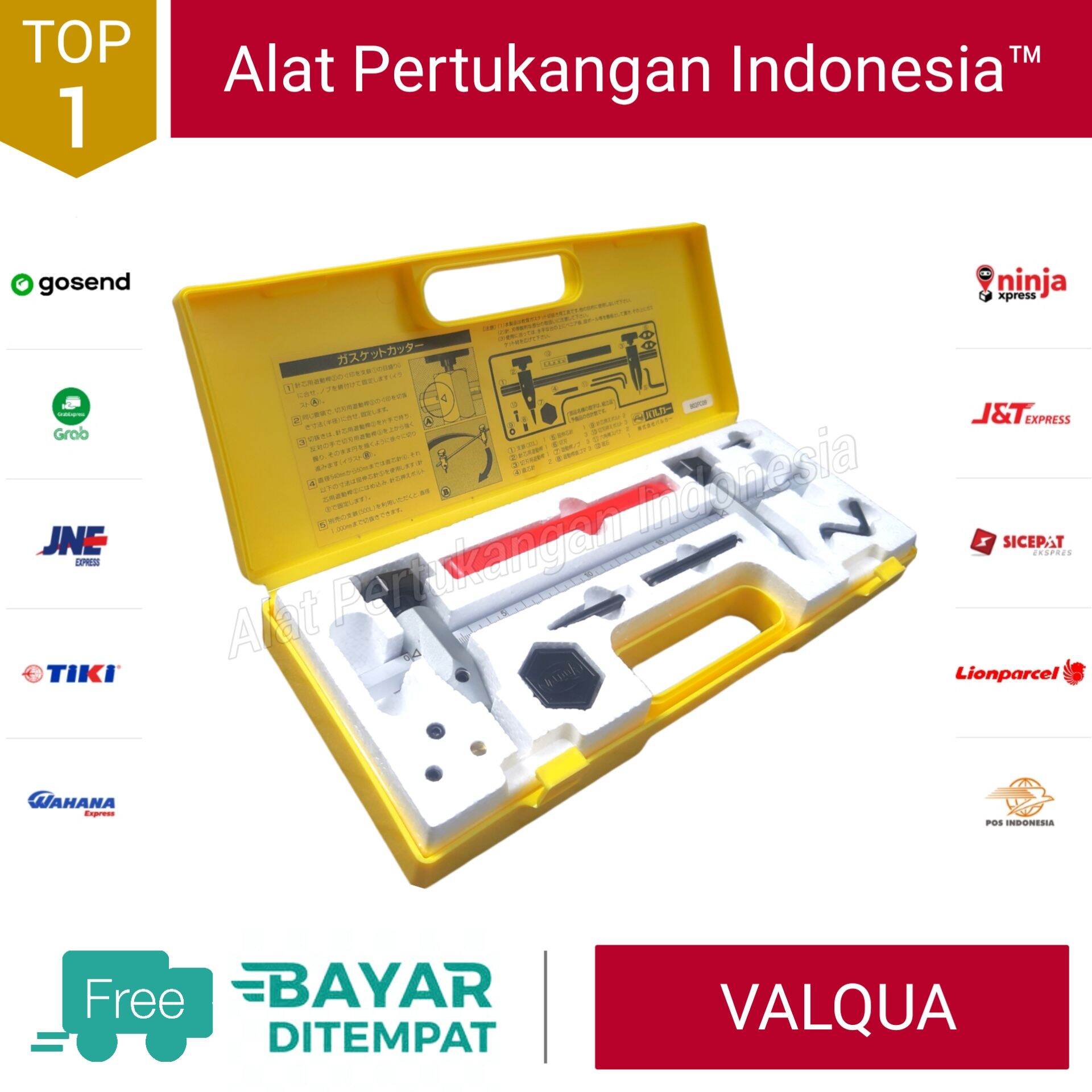 VALQUA Alat Pemotong Packing Gasket Cutter Original Jepang Made in