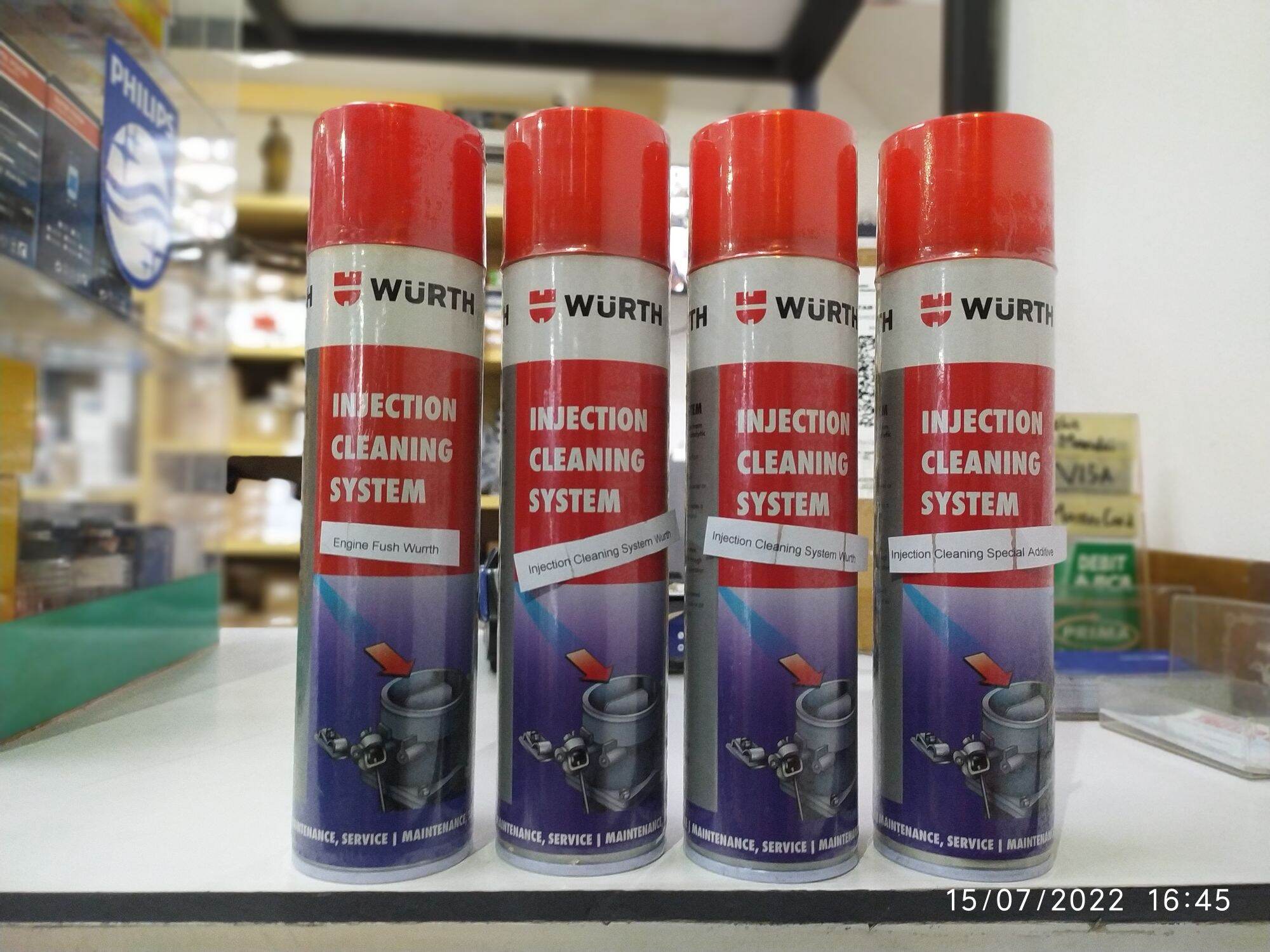 Injection Cleaning System Air Intake Throtte Valve Cleaner Wurth