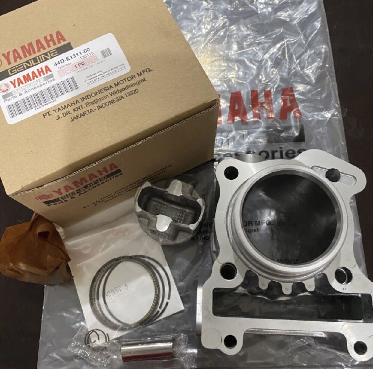 Silinder Block Cylinder Blok Seher Piston Head Yamaha Xeon Karbu 44D