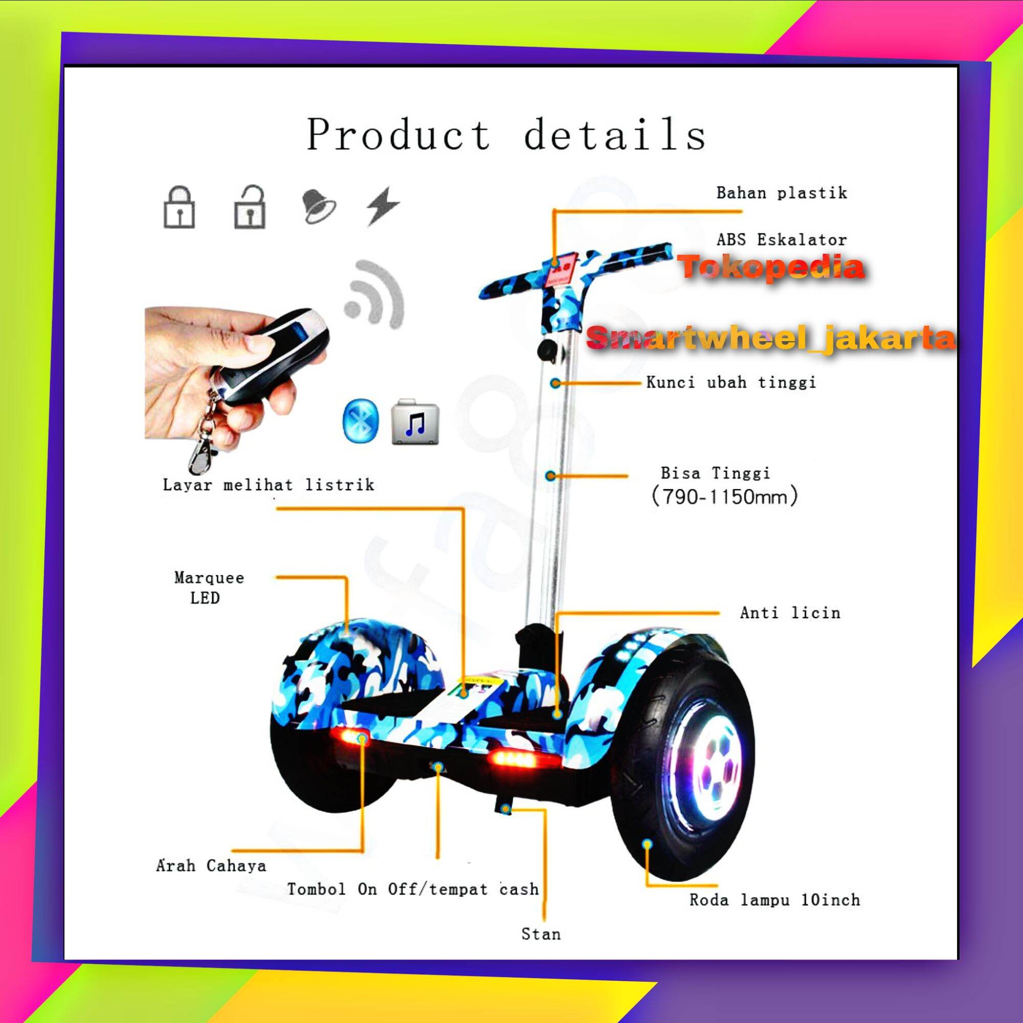 Smart Balance Mini Segway A8 Hoverboard 10 Inch Wheel Bluetooth Musik ...