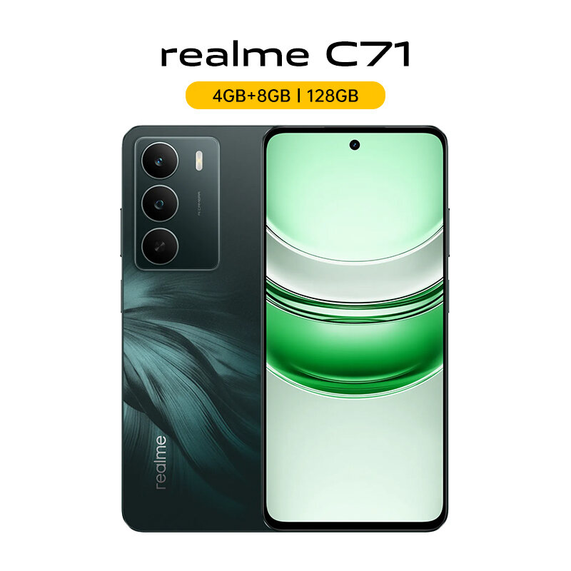 realme C71 6/128GB 8/128GB 4/128GB T7250 6300mAh 45W Fast Charge