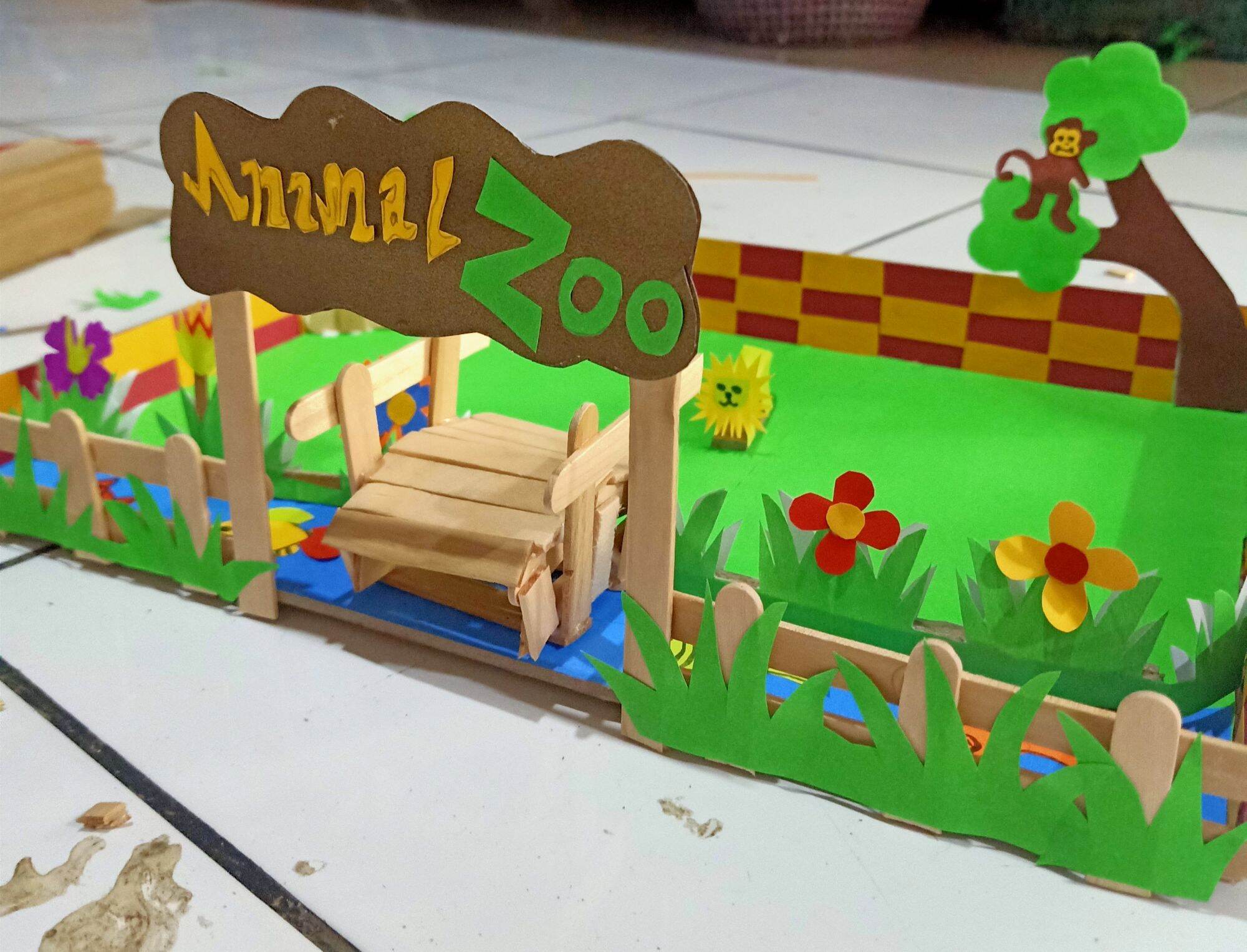 Maket Kebun Binatang SBDP Kelas 2 (bisa Request) | Lazada Indonesia