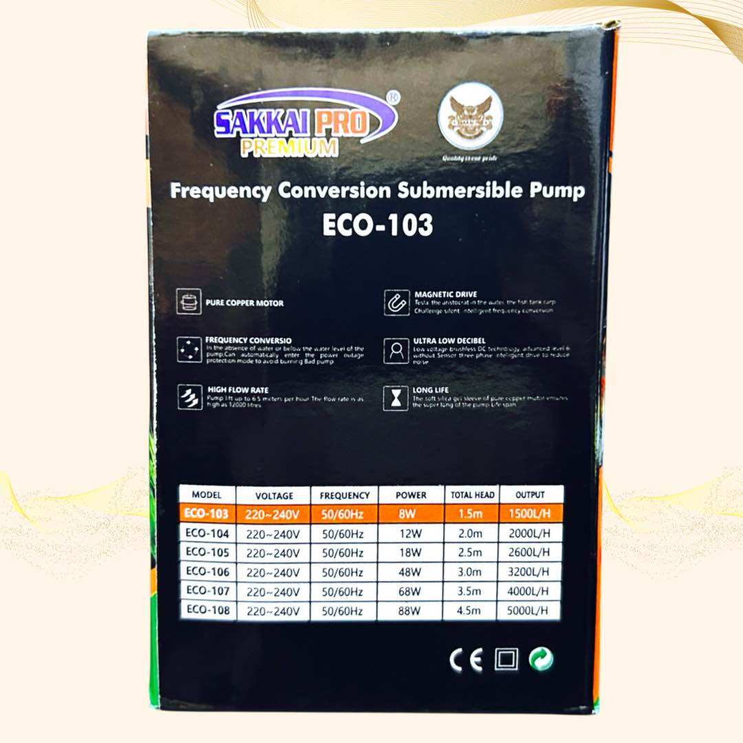 SAKKAI PRO PREMIUM ECO 103 POMPA KOLAM SUBMERSIBLE PUMP
