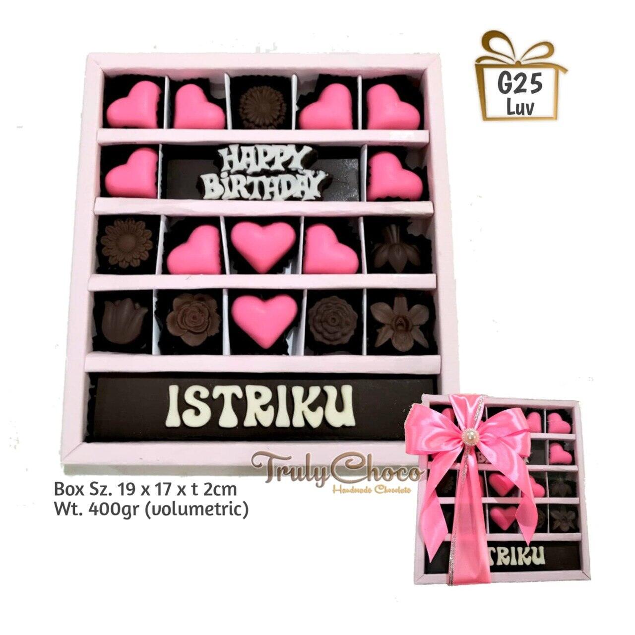 TruyChoco Coklat Ucapan Huruf Kado / Hampers Ulang tahun Untuk Istri , hadiah Ultah Buat Pacar Cewek