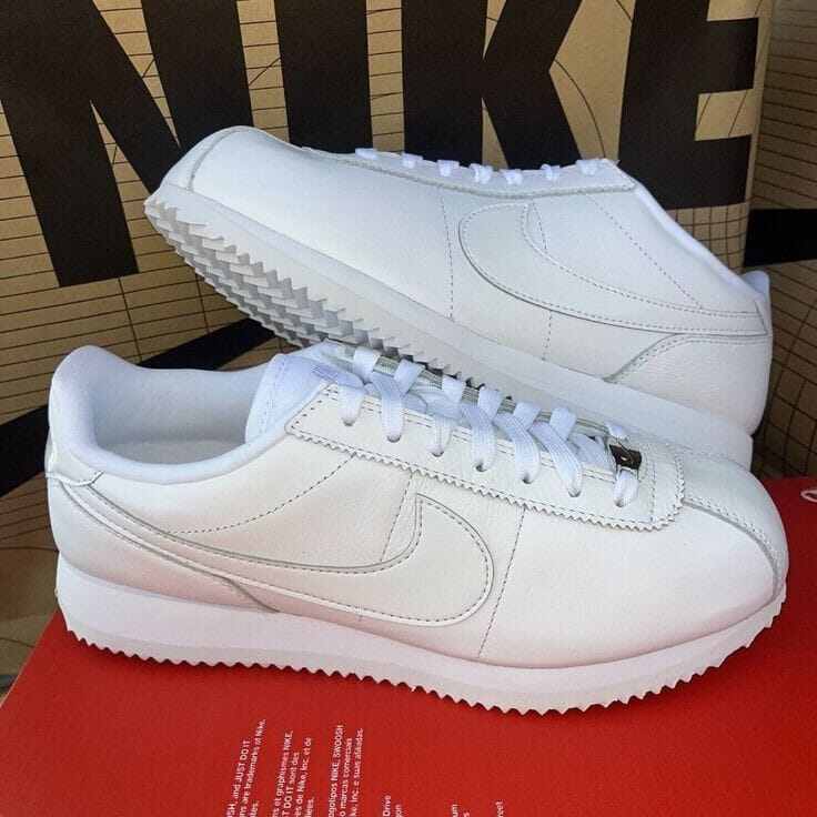 cortez shoes all white