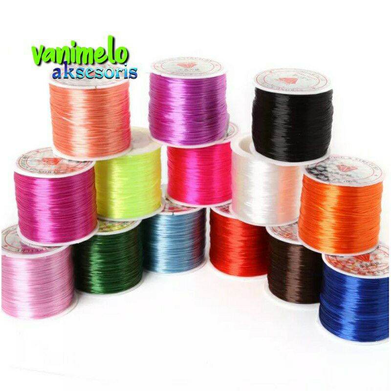  1Roll 30Meter Tali  Super Elastis Bahan Kerajinan Gelang  