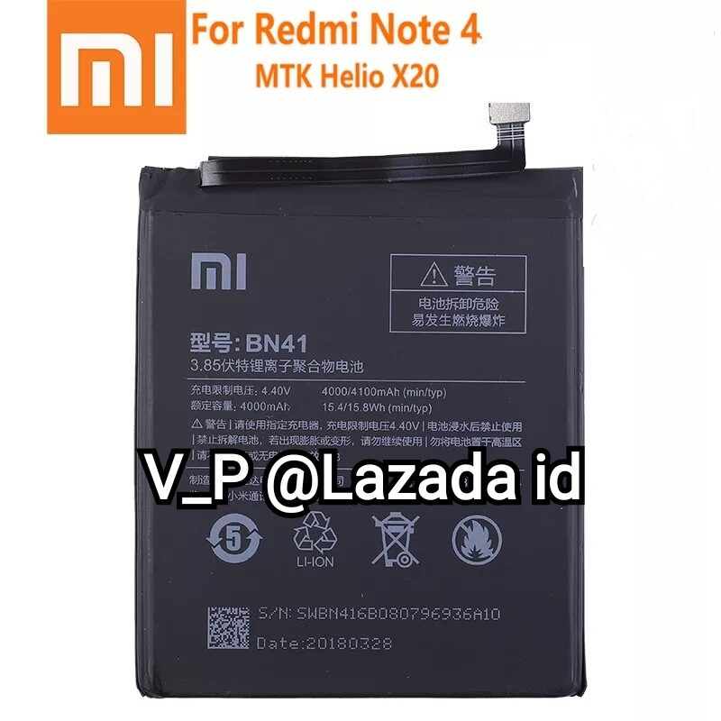 batre redmi note 4 mtk