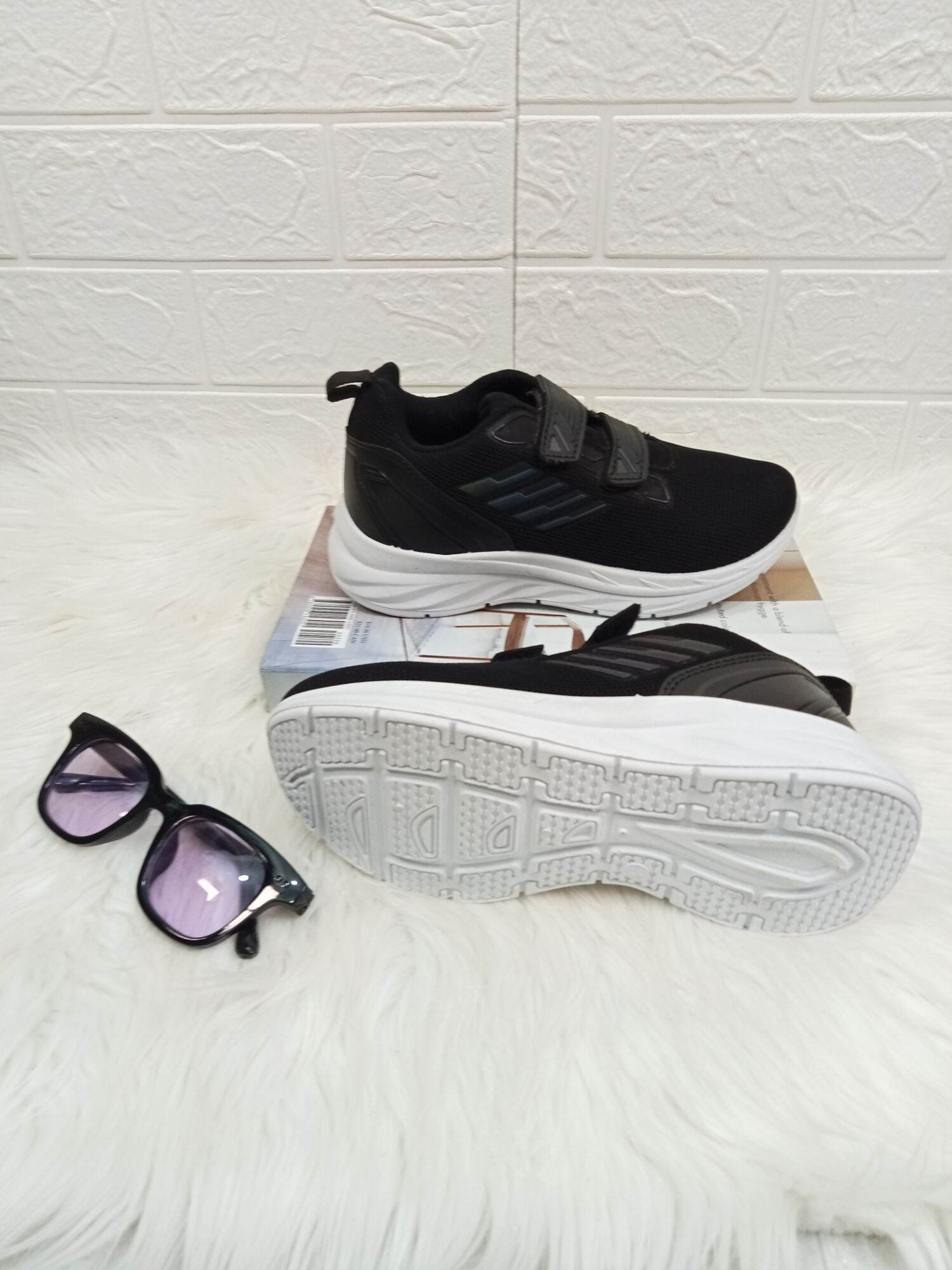 Sepatu Sneaker Sekolah PRO ATT Anak SD SMP HITAM PUTIH Sepatu Anti Slip