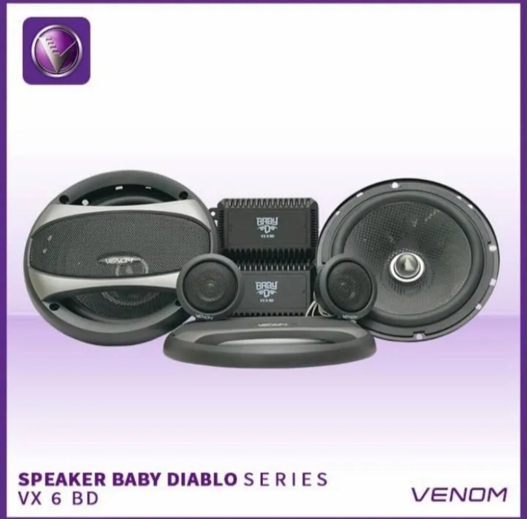 Speaker Mobil Venom VX 6BD/Speaker Baby Diablo VX 6BD 6,5" Lazada