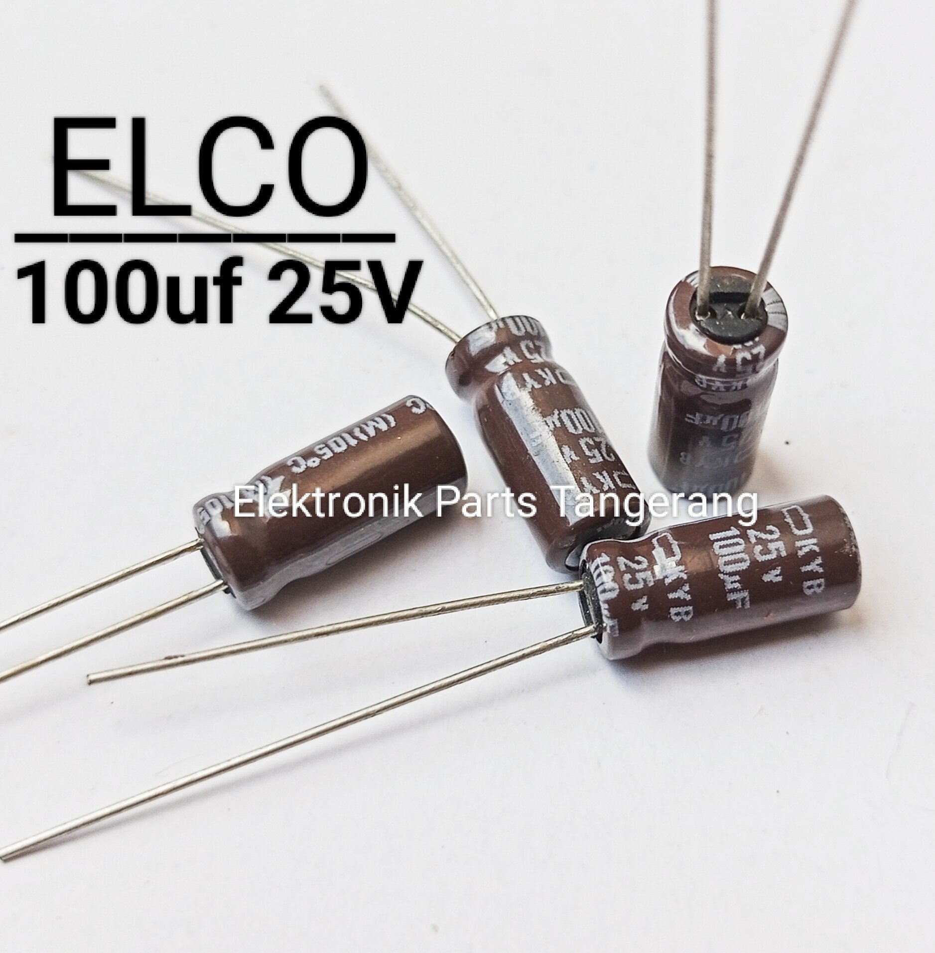 (10 Buah) KAPASITOR ELCO 100UF 25V CAPACITOR ELCO 100UF 25V KAPASITOR ...