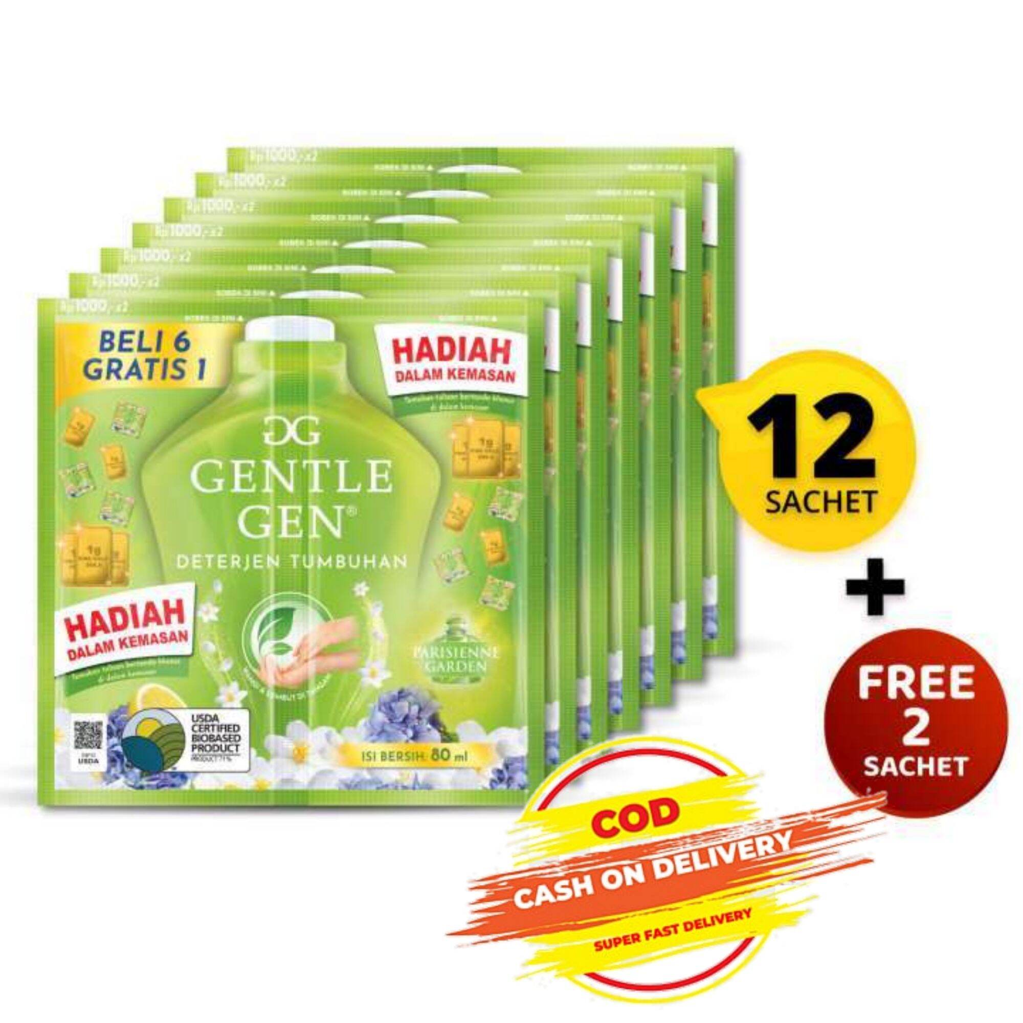 Deterjen Gentle Gen Parisienne Garden HIJAU Twinpack Sachet | Lazada ...