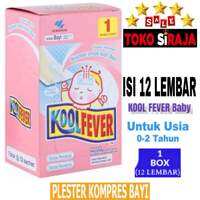 1 BOX KOOL FEVER BAYI ISI 12 SACHET / KOOLFEVER BAYI 1 BOK 12 LEMBAR PLESTER KOMPRES DEMAM BAYI