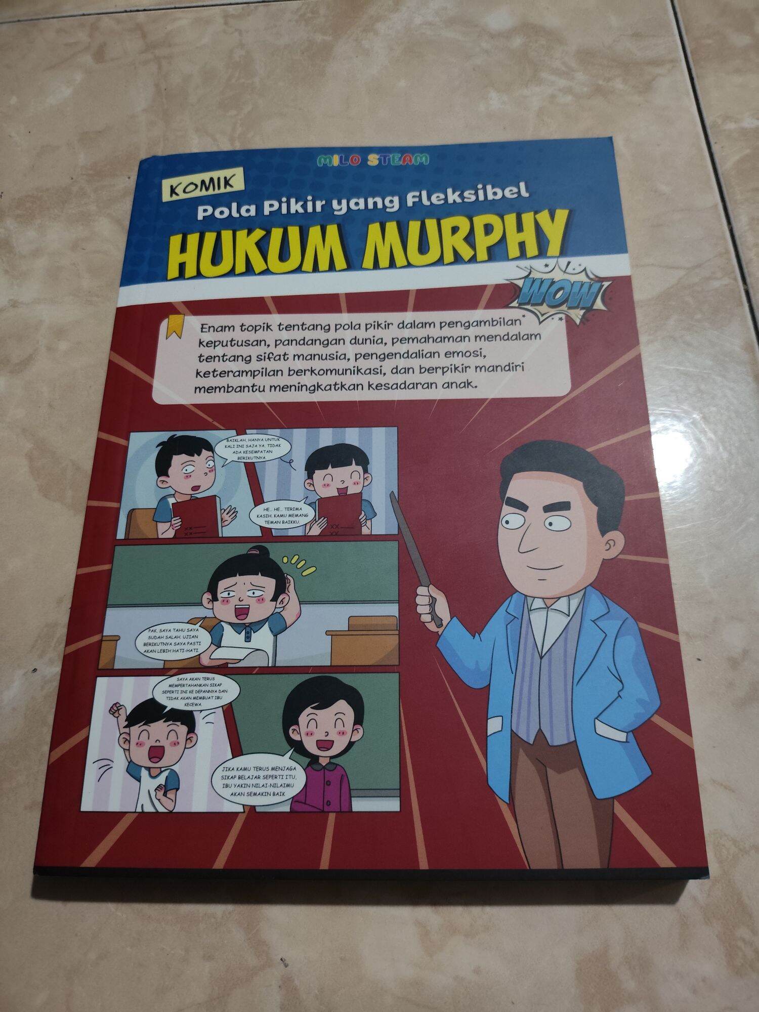 Comic Book on Flexible Thinking Patterns, Murphy's Law by Milo Steam, Full Color Content