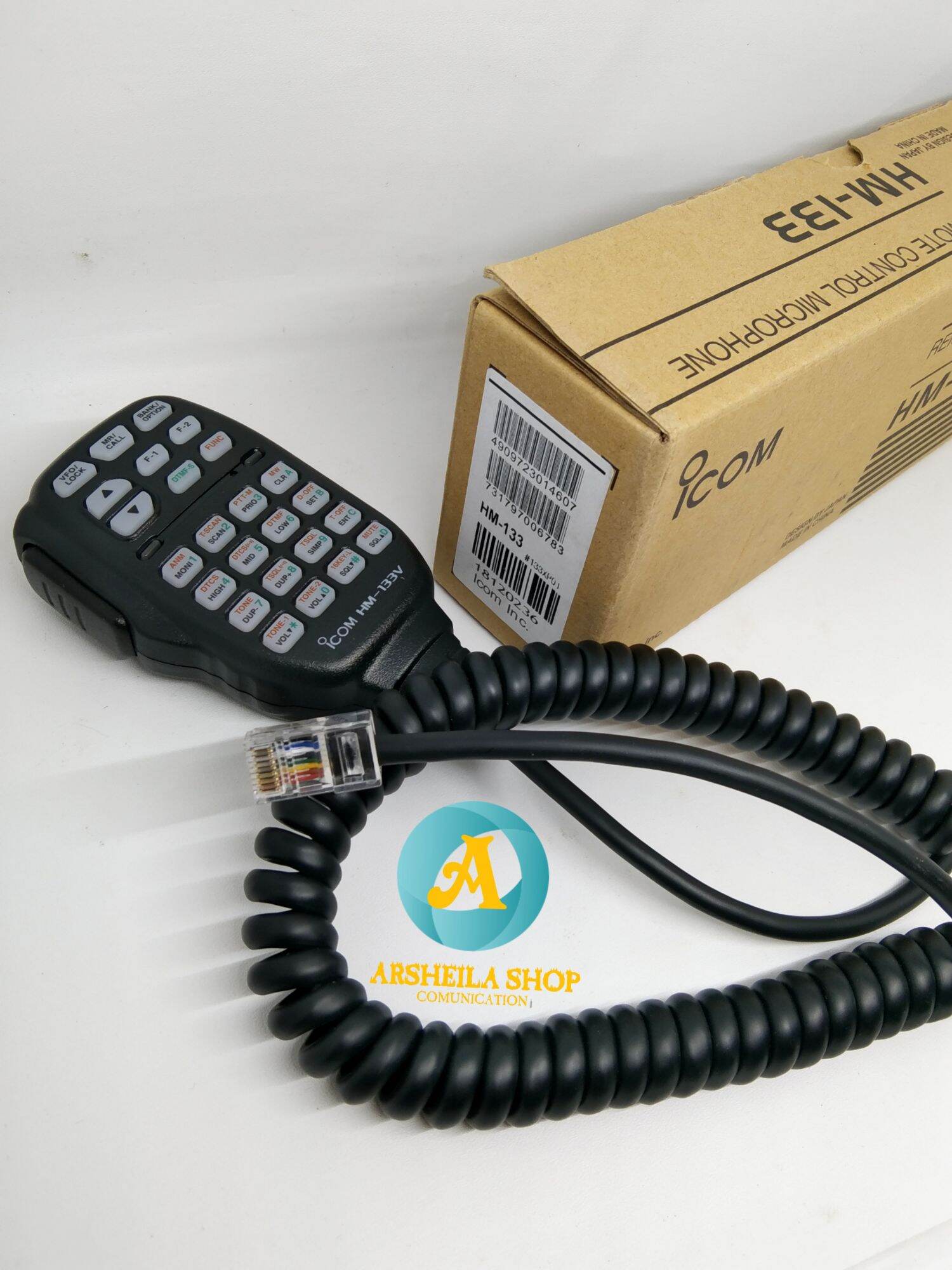 extra mic external microphone hm 133 untuk rig 2300 ic