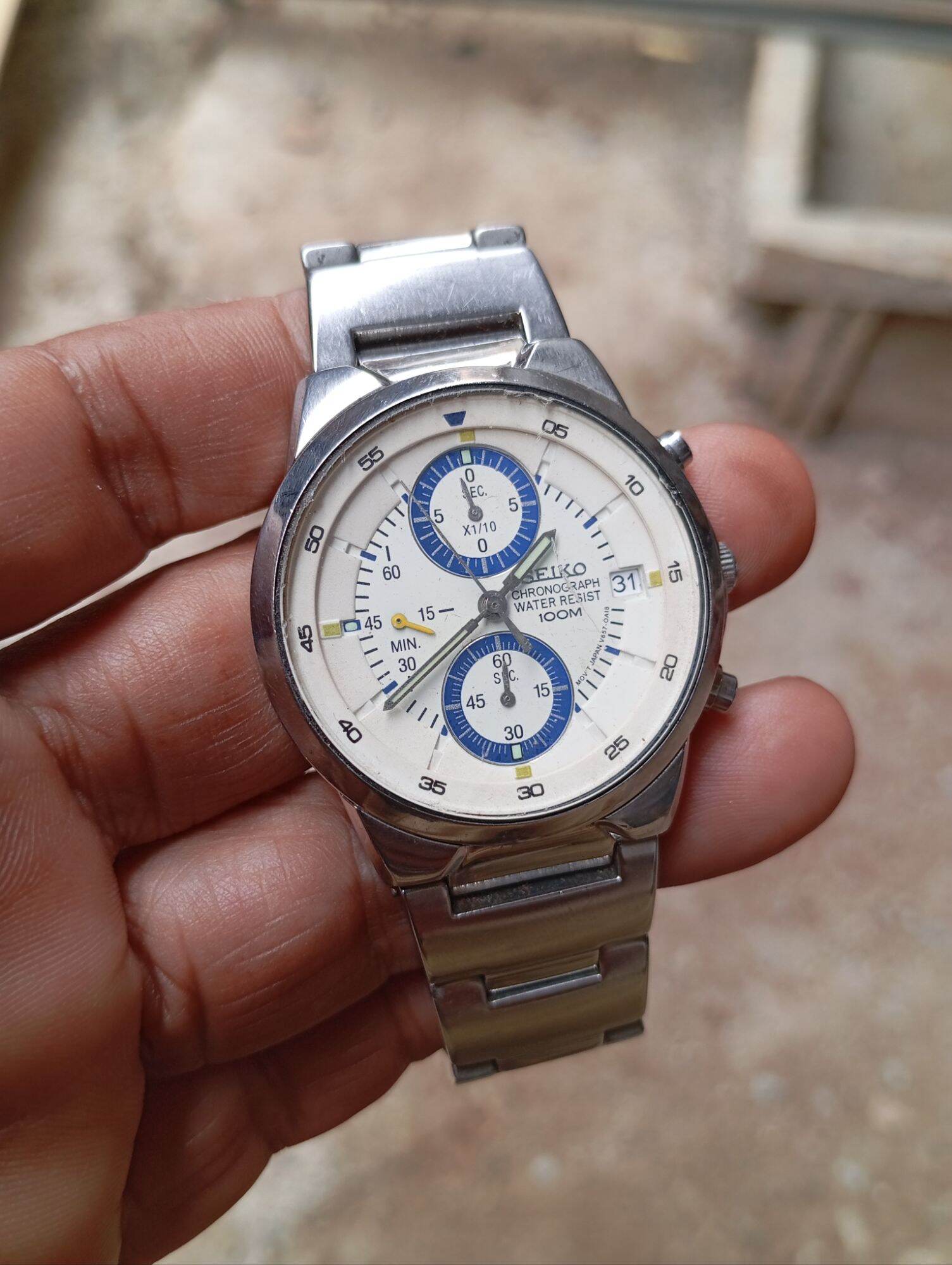 SEIKO セイコー パンダクロノグラフ V657-7100 SEIKO クロノグラフ