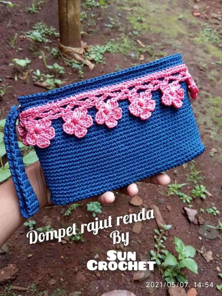 Gambar Dompet Rajut Review Dompet Rajut Kipas Prada Stitch Crochet Wallet