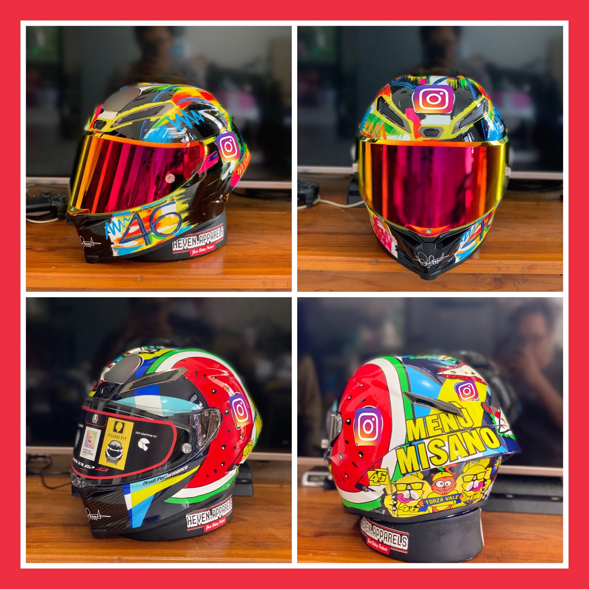 Helm clone pista gprr not shoei kyt