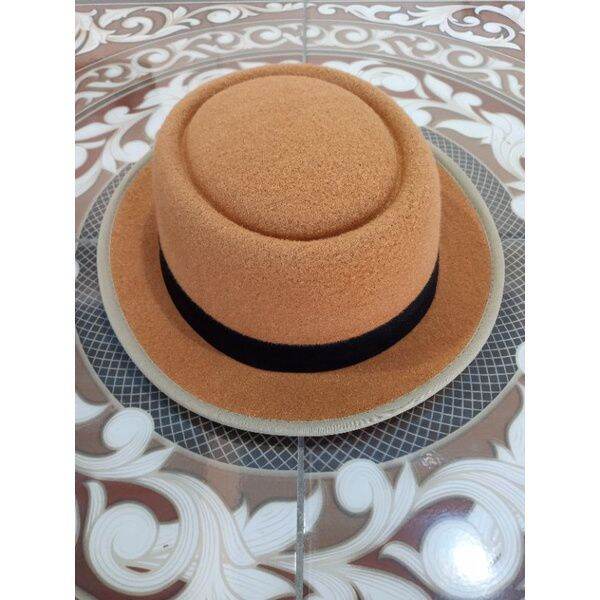 Topi Fedora Pie Hat Topi Bulat Pork Pie Topi Glen Fredly Lazada Indonesia