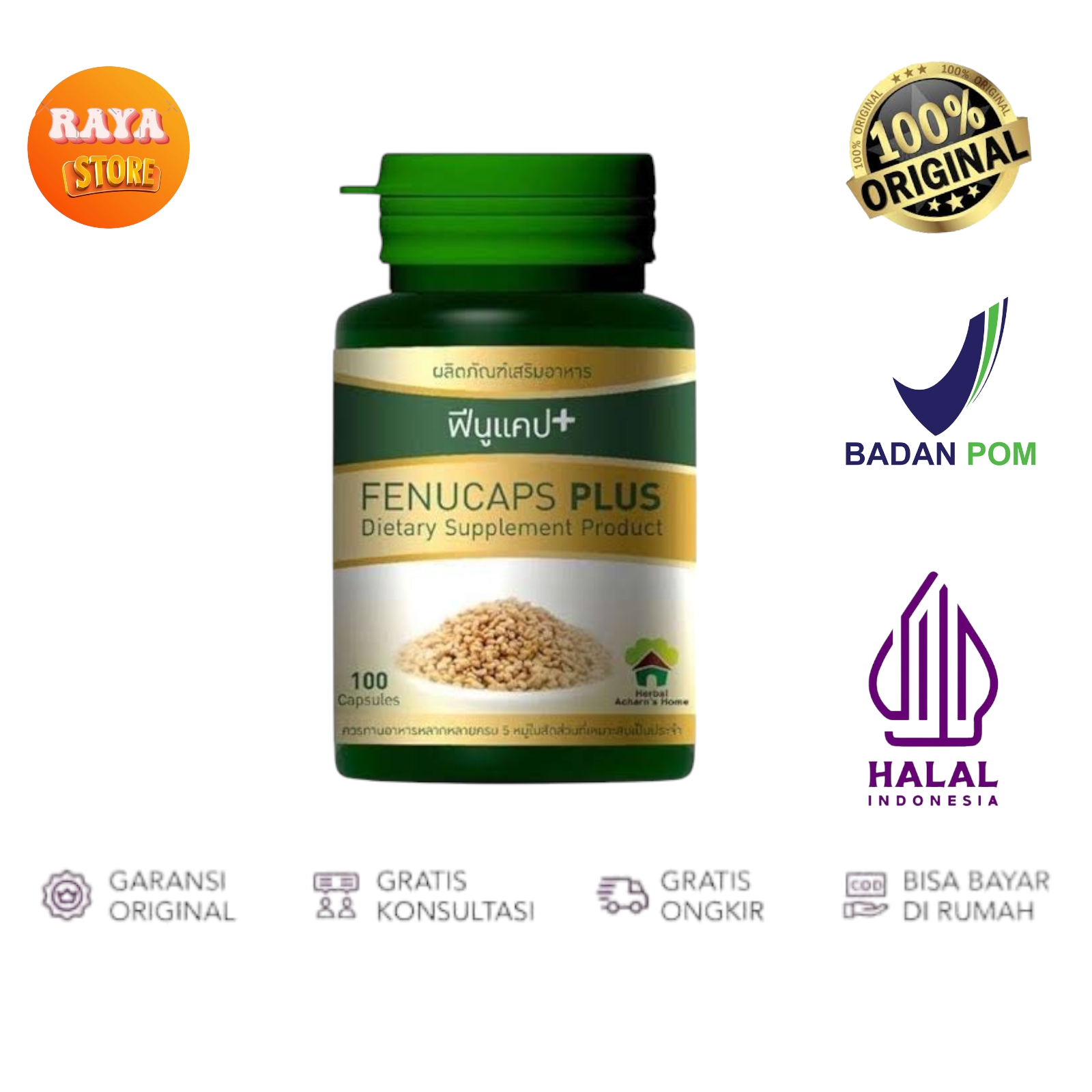 New Terbaru asi-booster- fenucaps plus asi booster fenugreekpenambah-asi