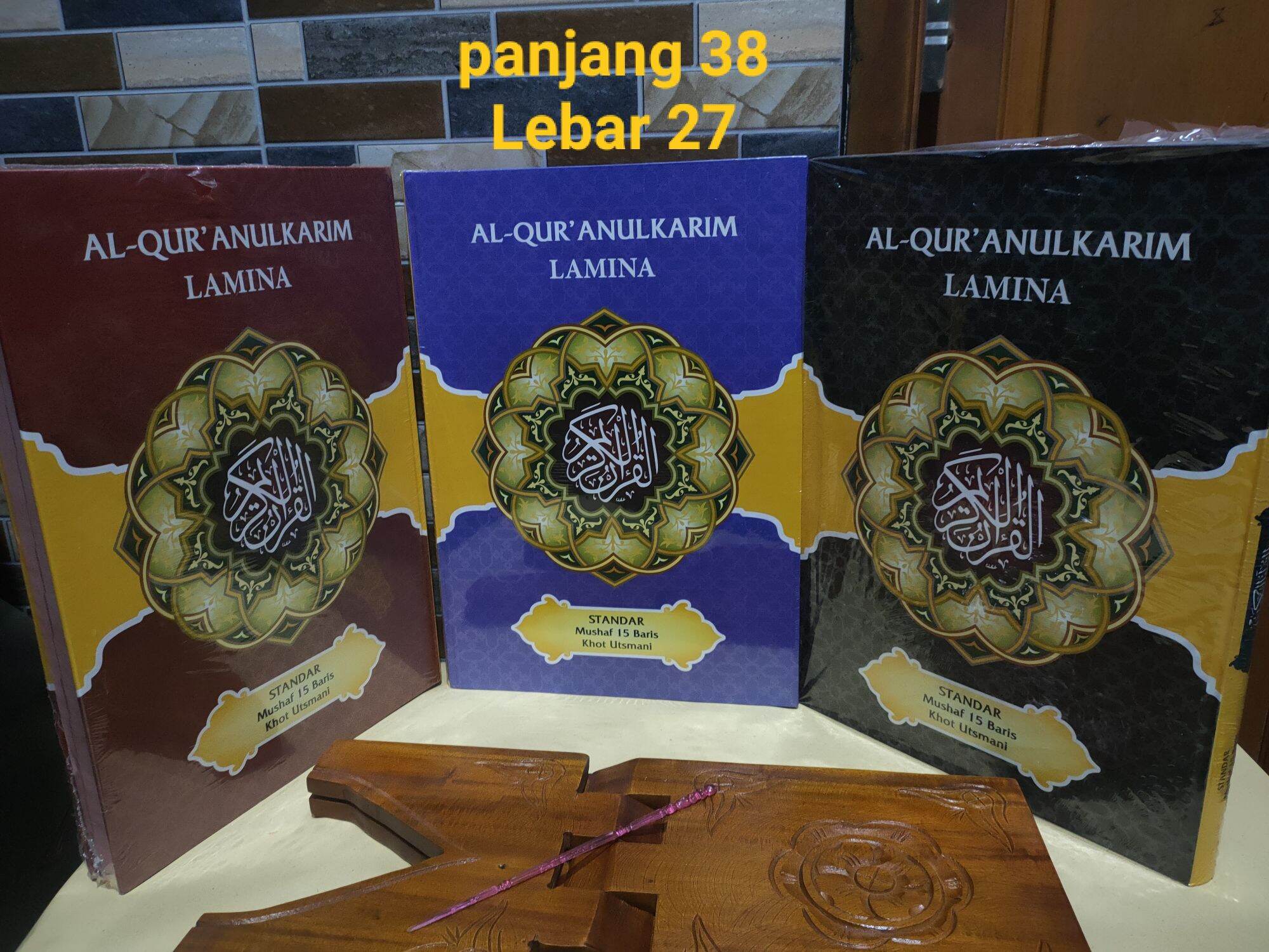 Al Quran Lamina ukuran Jumbo Besar khot utsmani-Al Quran jumbo istiqlal