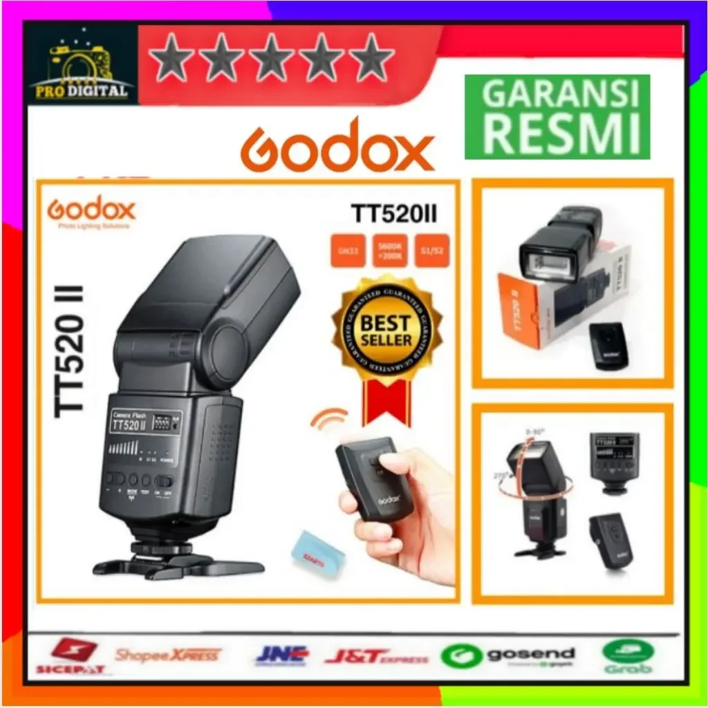 Flash godox TT520 II Godox Thinklite Camera Flesh TT520ll / Godox TT520ii / tt520ii