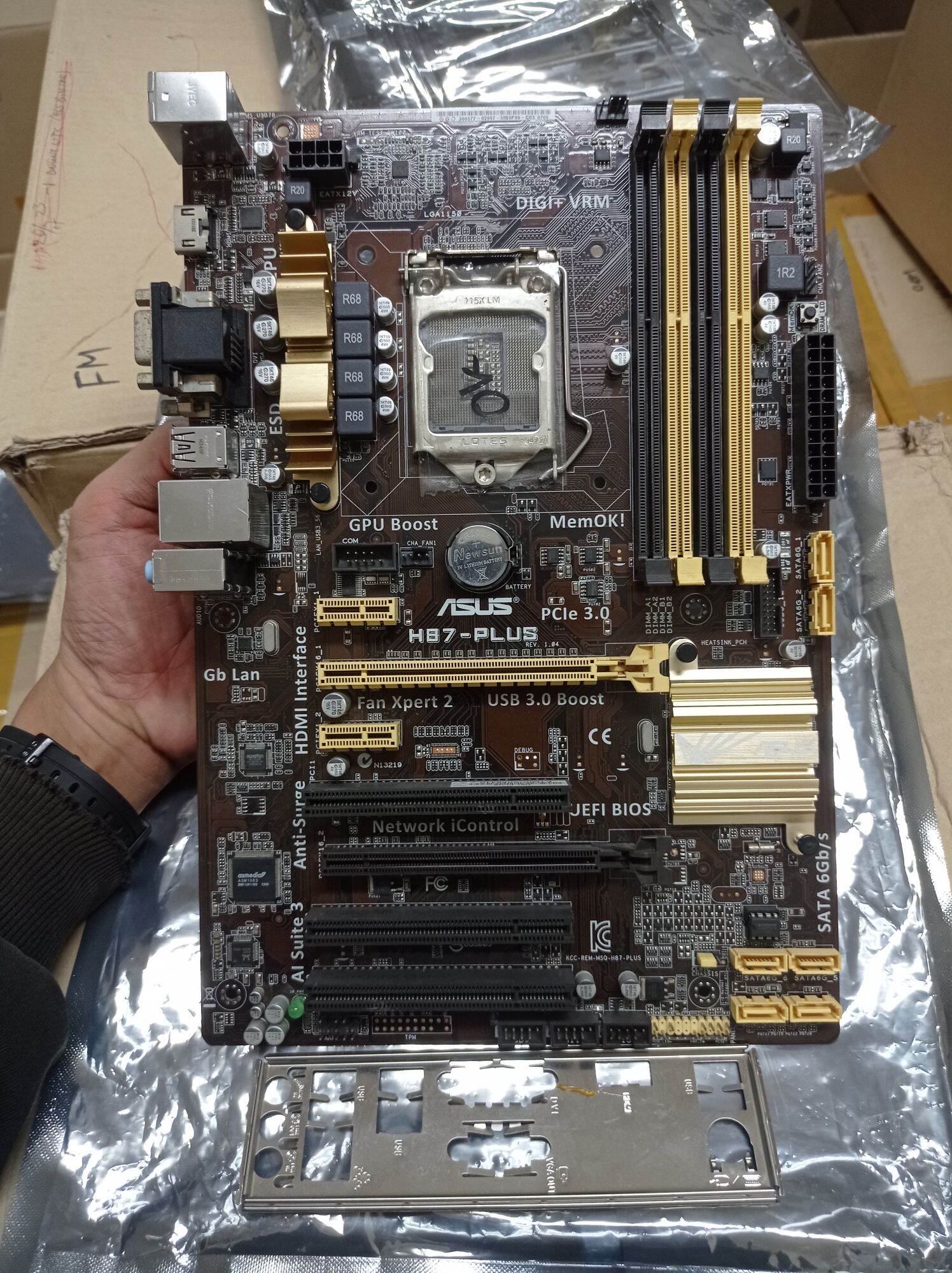 MAINBOARD ASUS H87-PLUS LGA 1150 DDR3 ONBOARD VGA/HDMI