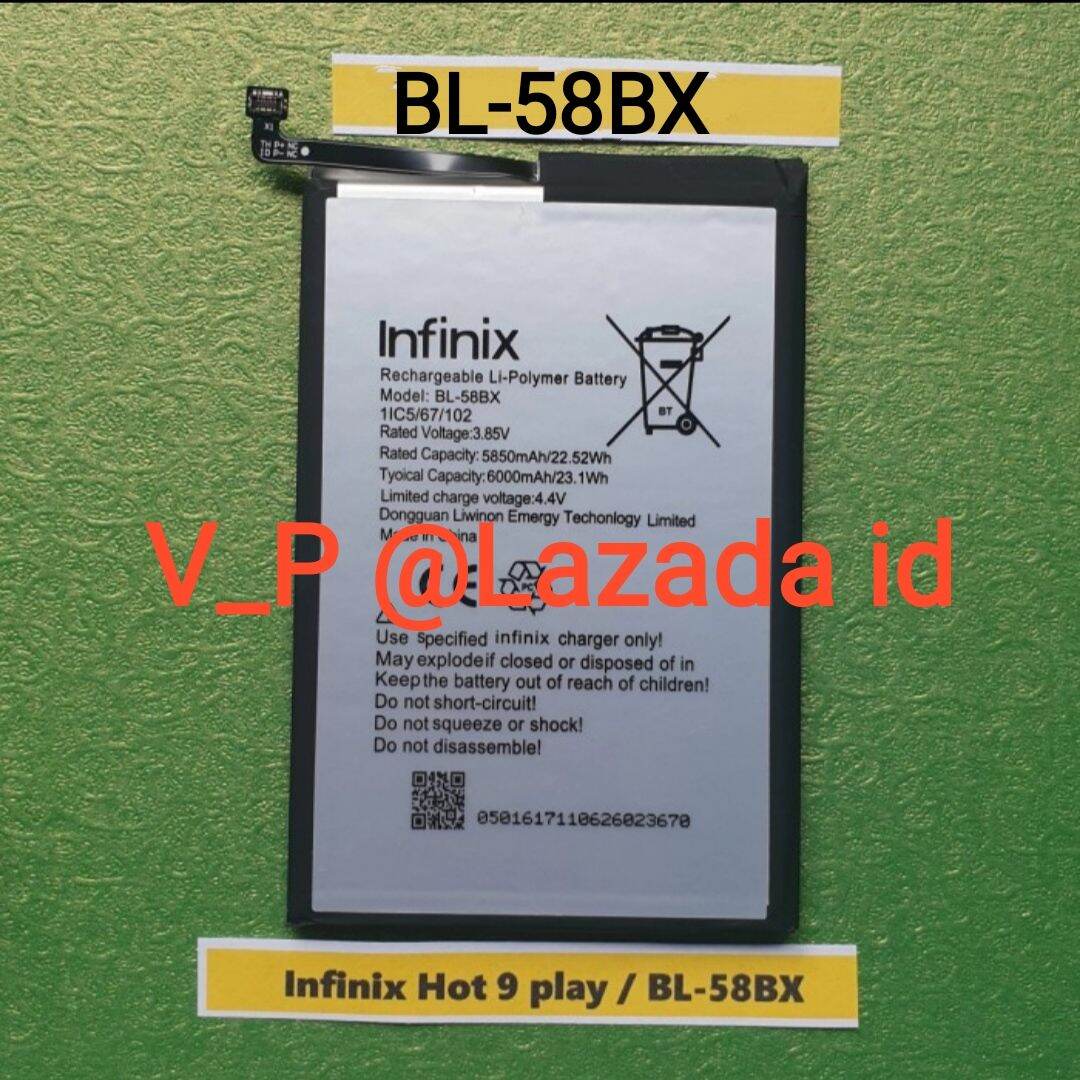 Infinix HOT Play X680 X680B X680C Baterai Battery Batre Batrei