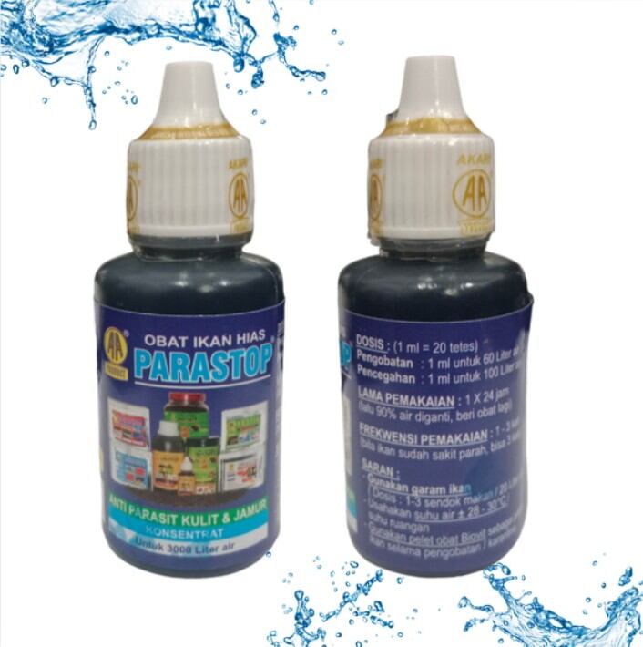 AKARI AA PARASTOP 30ML OBAT IKAN HIAS ANTI PARASIT KULIT DAN JAMUR