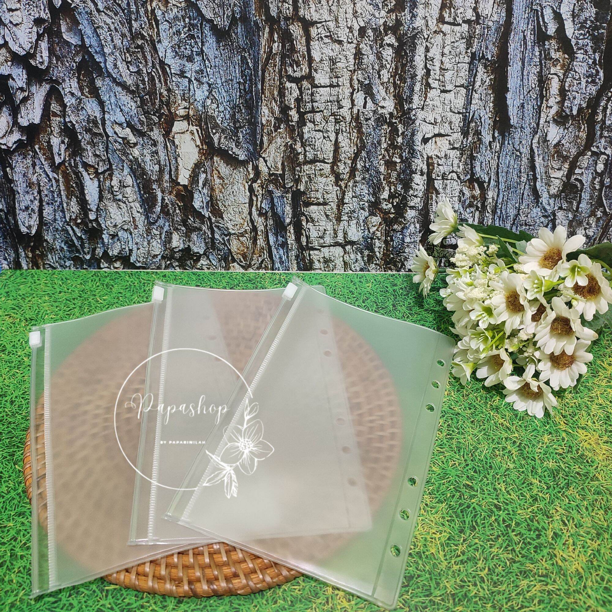 Zipper Ziplock Binder A6 PVC mika polos (Harga 1 pcs) Lazada Indonesia