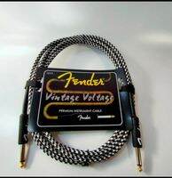 kabel jack guitar fendergitar akustik elektrik bass& keyboard panjang 3m
