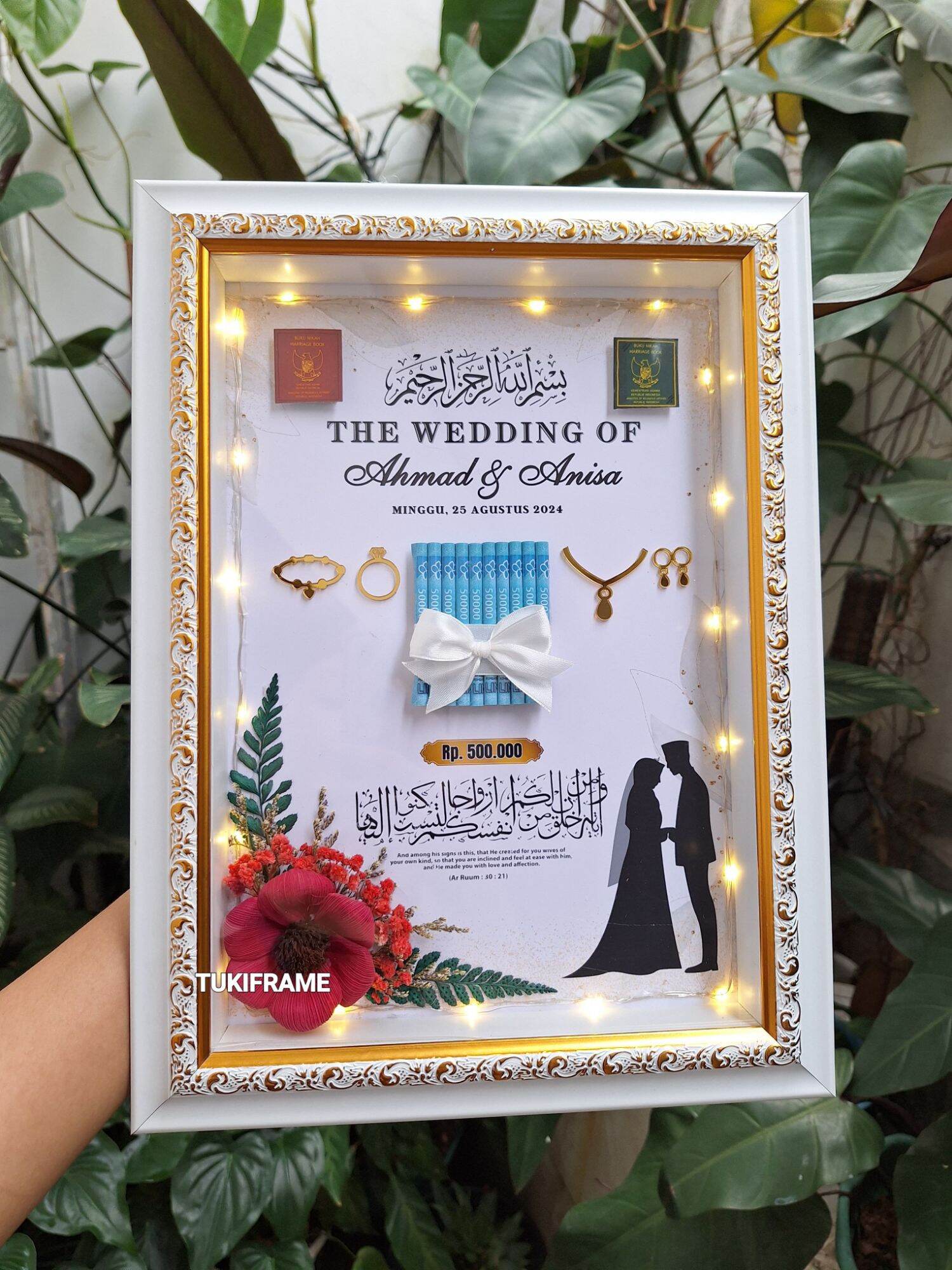 Custom 3D Mahar Frame โ 3D List Gold Frame
