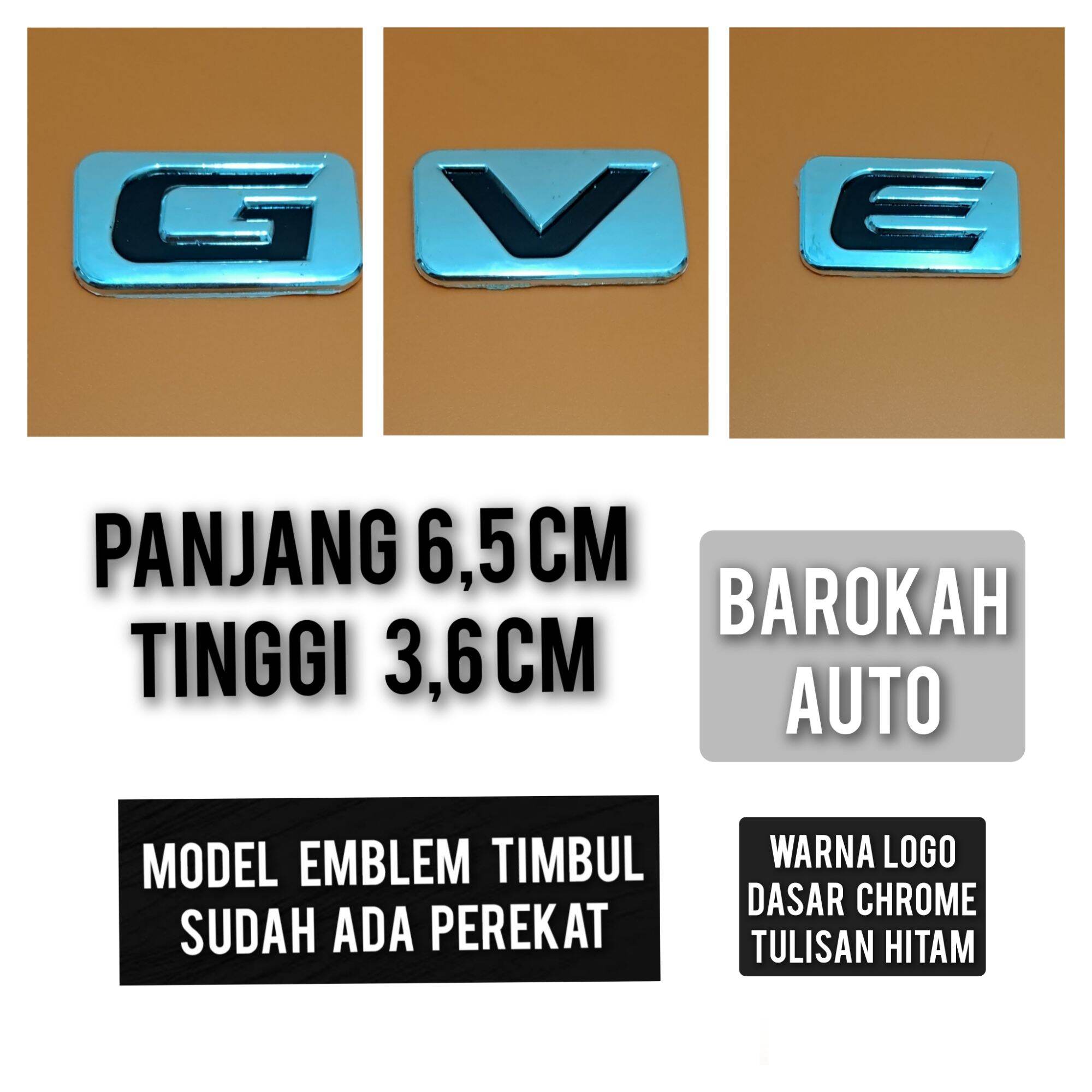 emblem logo G V dan E untuk mobil toyota innova lama Harga 22,500 rupiah*Gratis Ongkir