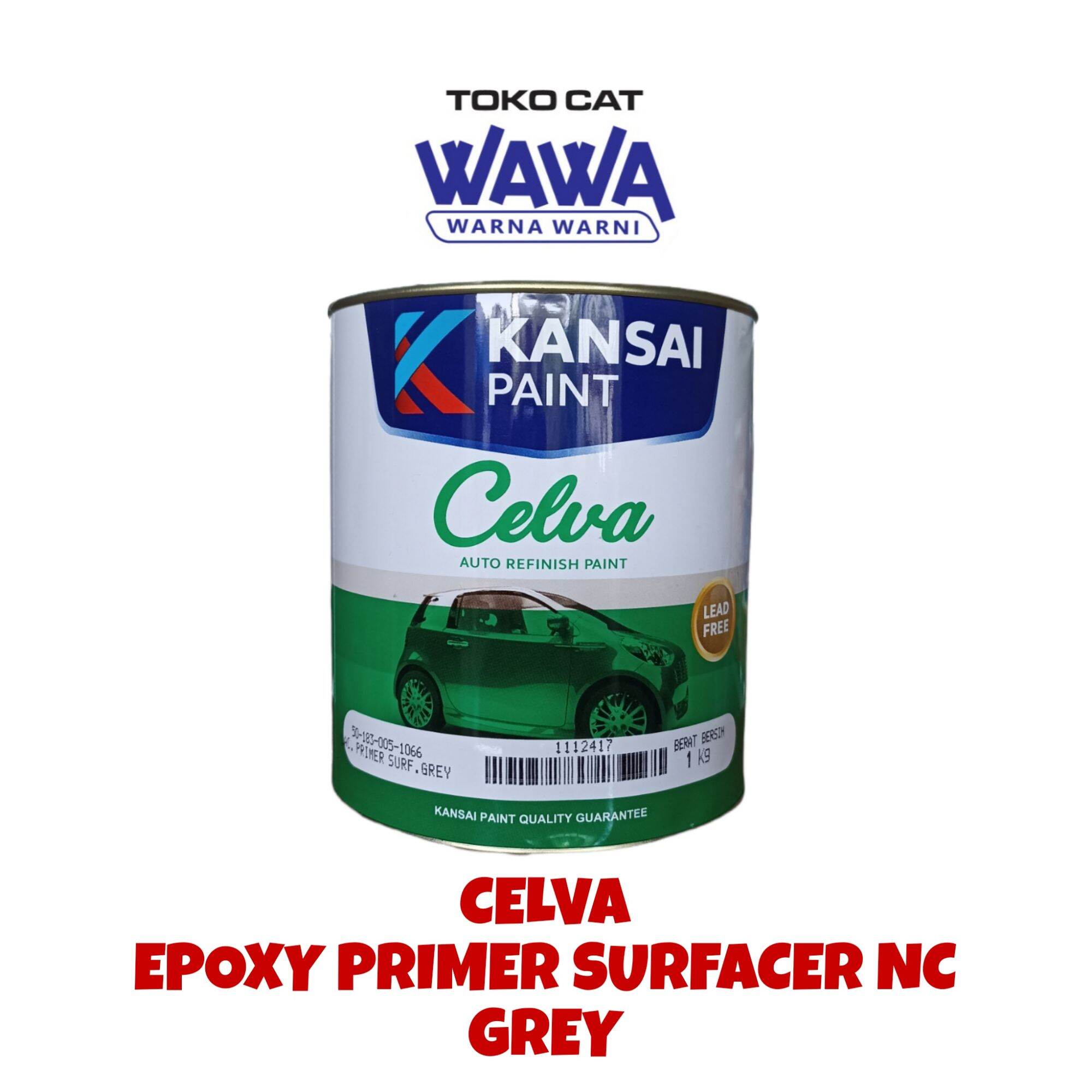 Celva Epoxy primer surfacer meni besi kayu cat dasar anti karat 1kg