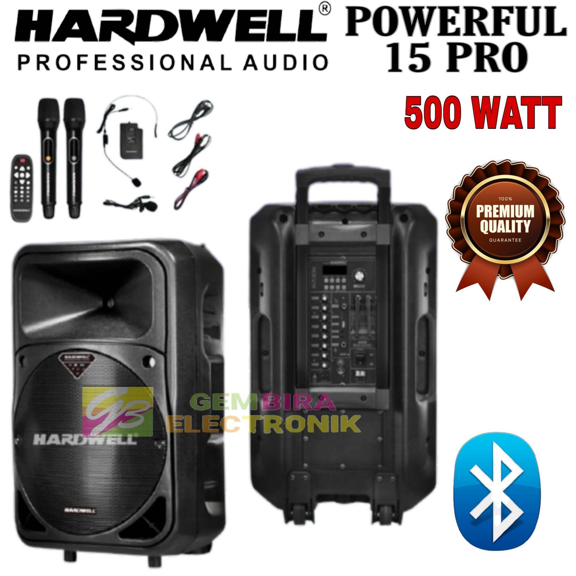 speaker portable hardwell 15 inch