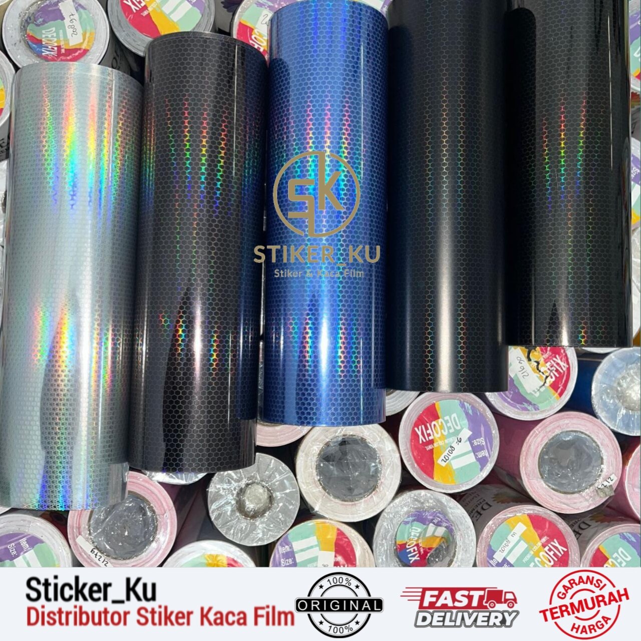 Sticker Lampu Hibrid Honeycomb Sarang Tawon Lebar 30cm Harga 17,900 rupiah*Gratis Ongkir