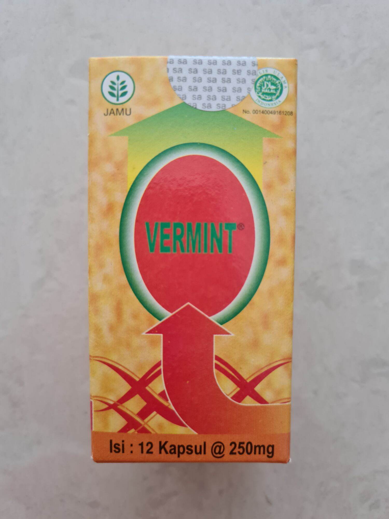 Vermint 12 kapsul / obat tipus / tifus / tipes / tifes / penurun demam ...