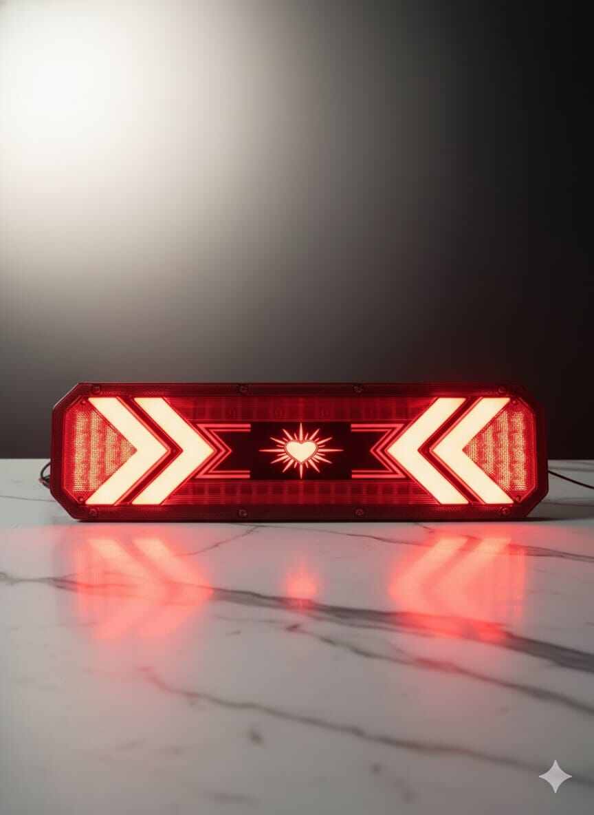 1 Pair of Shining Heart Pickup and Truck Tail Lights Harga 110,000 rupiah*Gratis Ongkir
